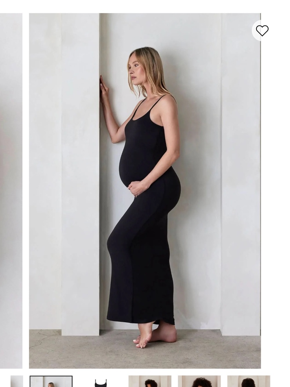 Bumpsuit Women’s The Jane Maternity Sleeveless Maxi Dress Black Small
